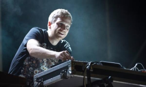 Olafur Arnalds behind DJ decks.